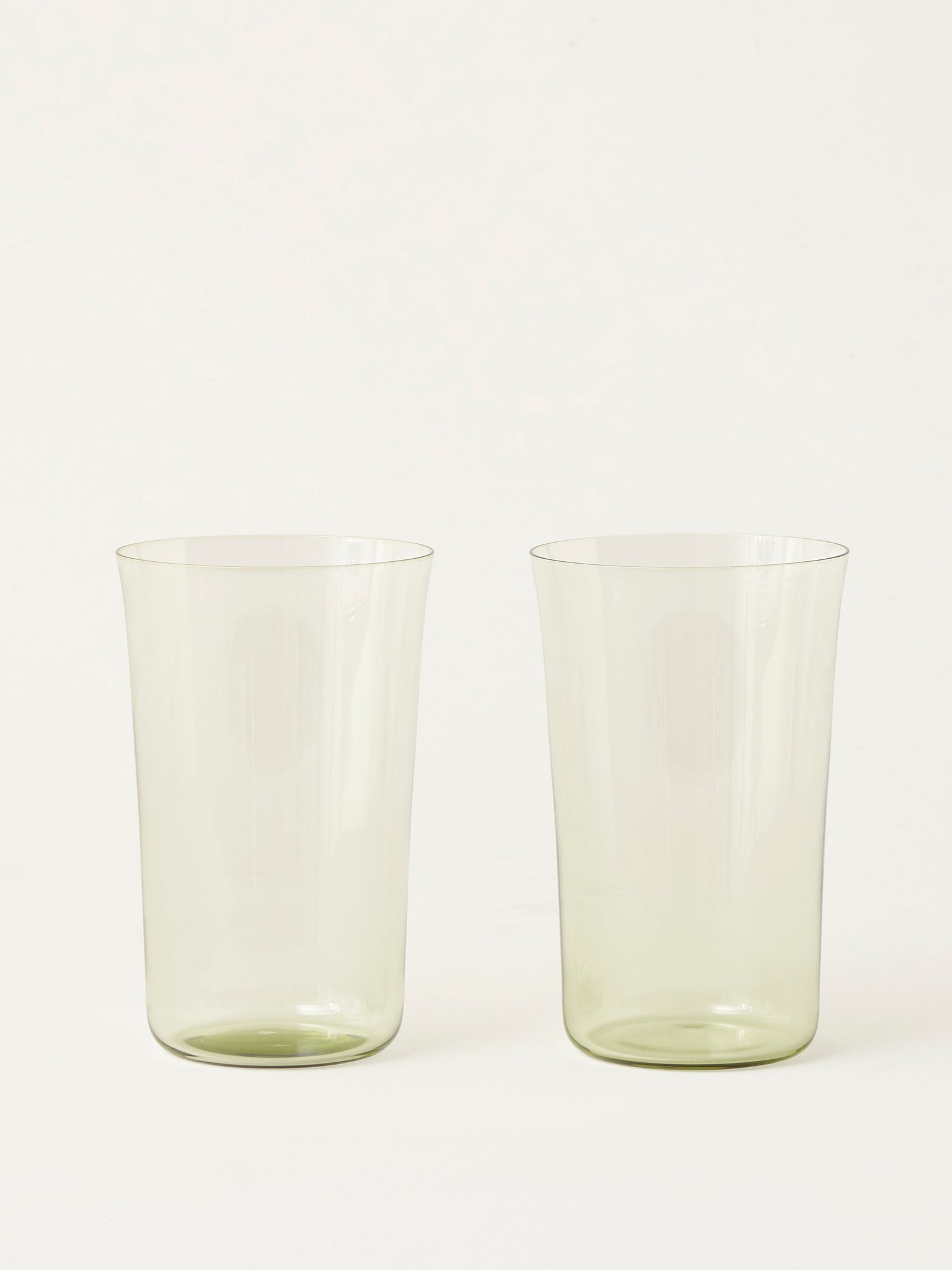 Stilleben Concave Glass High - Box of 2⼁None Glass Moss Green