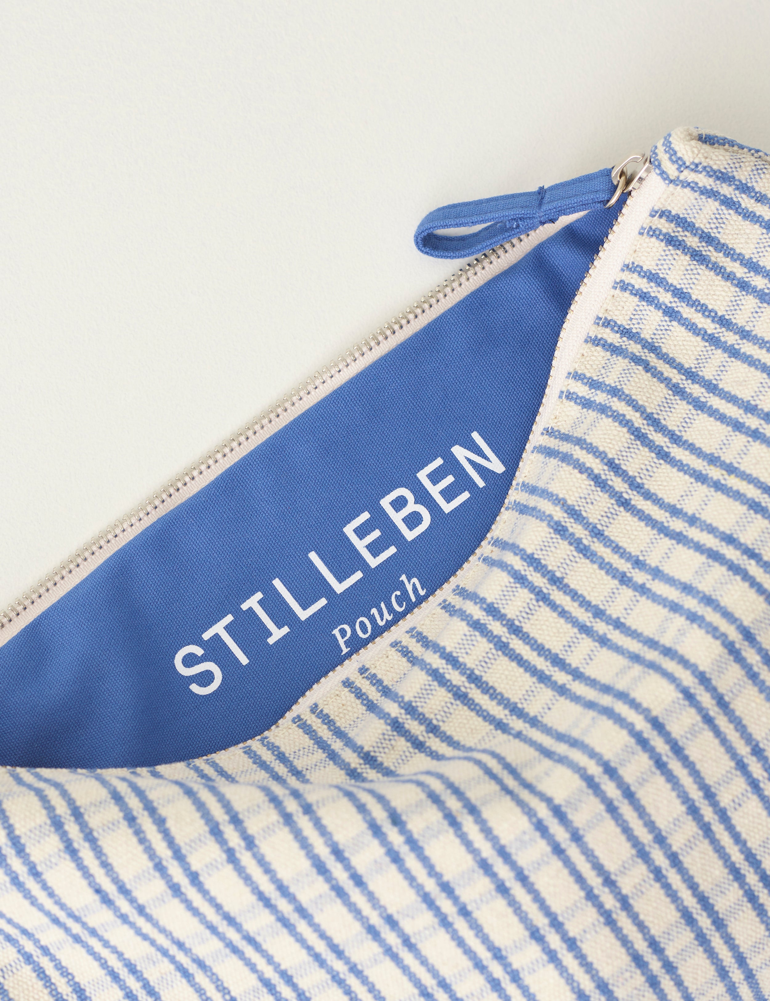 Stilleben Pouch - Small Pouch Checked Blue