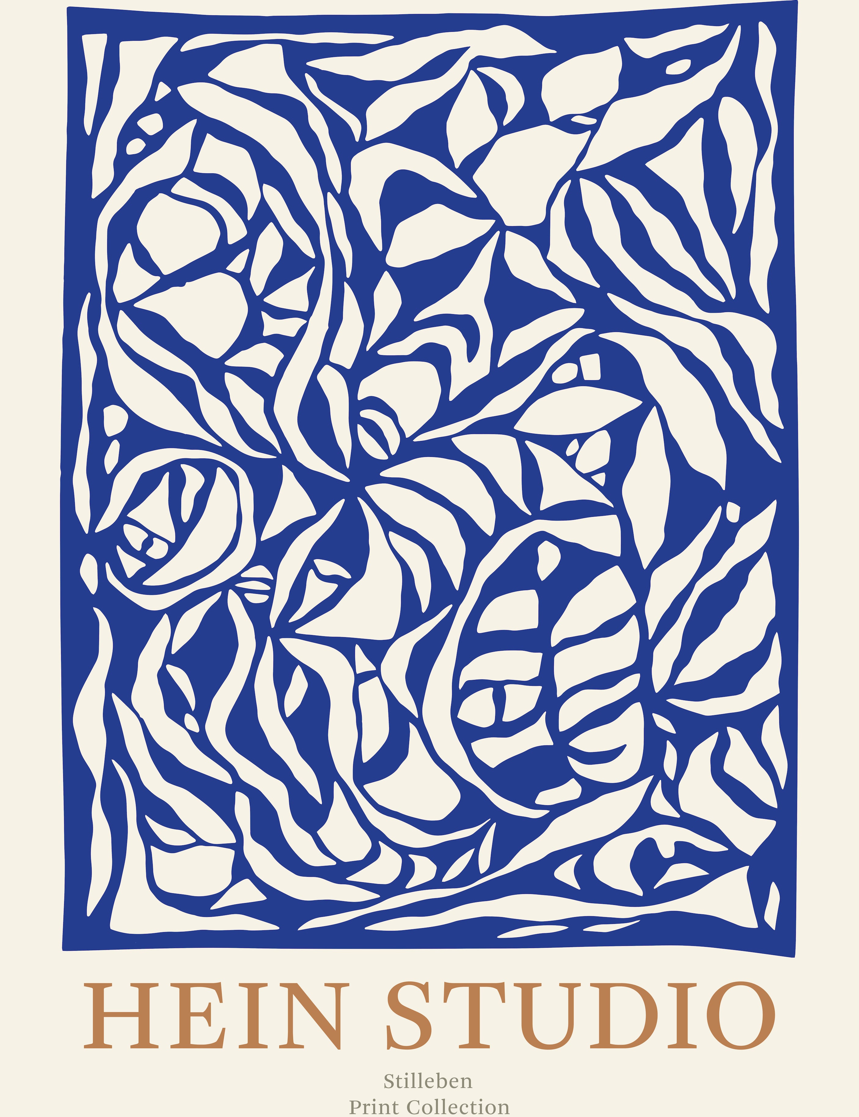 Stilleben Print - 70 x 100 cm⼁Laelia Blue Print -