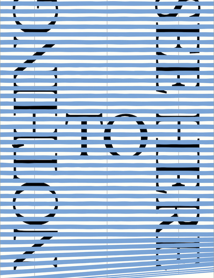 Stilleben Print - 70 x 100 cm⼁Nothing To See Here - Blue Print -