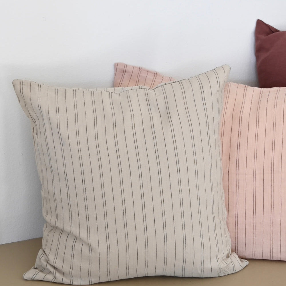 Striped cushion covers