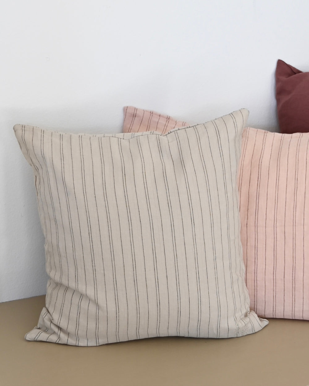 Striped cushion covers