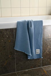 Stilleben Bath Towel Waffle - 80 x 160 cm Towel Denim Blue