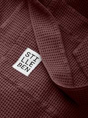 Stilleben Bathrobe Waffle Bathrobe Rusty Brown