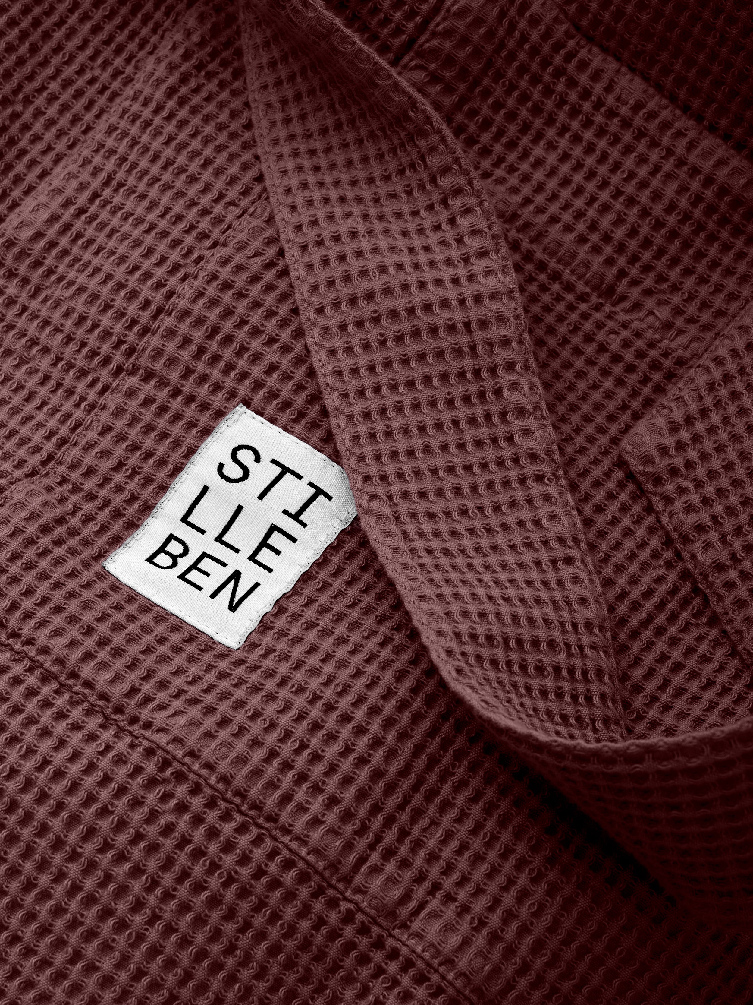 Stilleben Bathrobe Waffle Bathrobe Rusty Brown