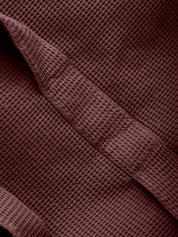 Stilleben Bathrobe Waffle Bathrobe Rusty Brown
