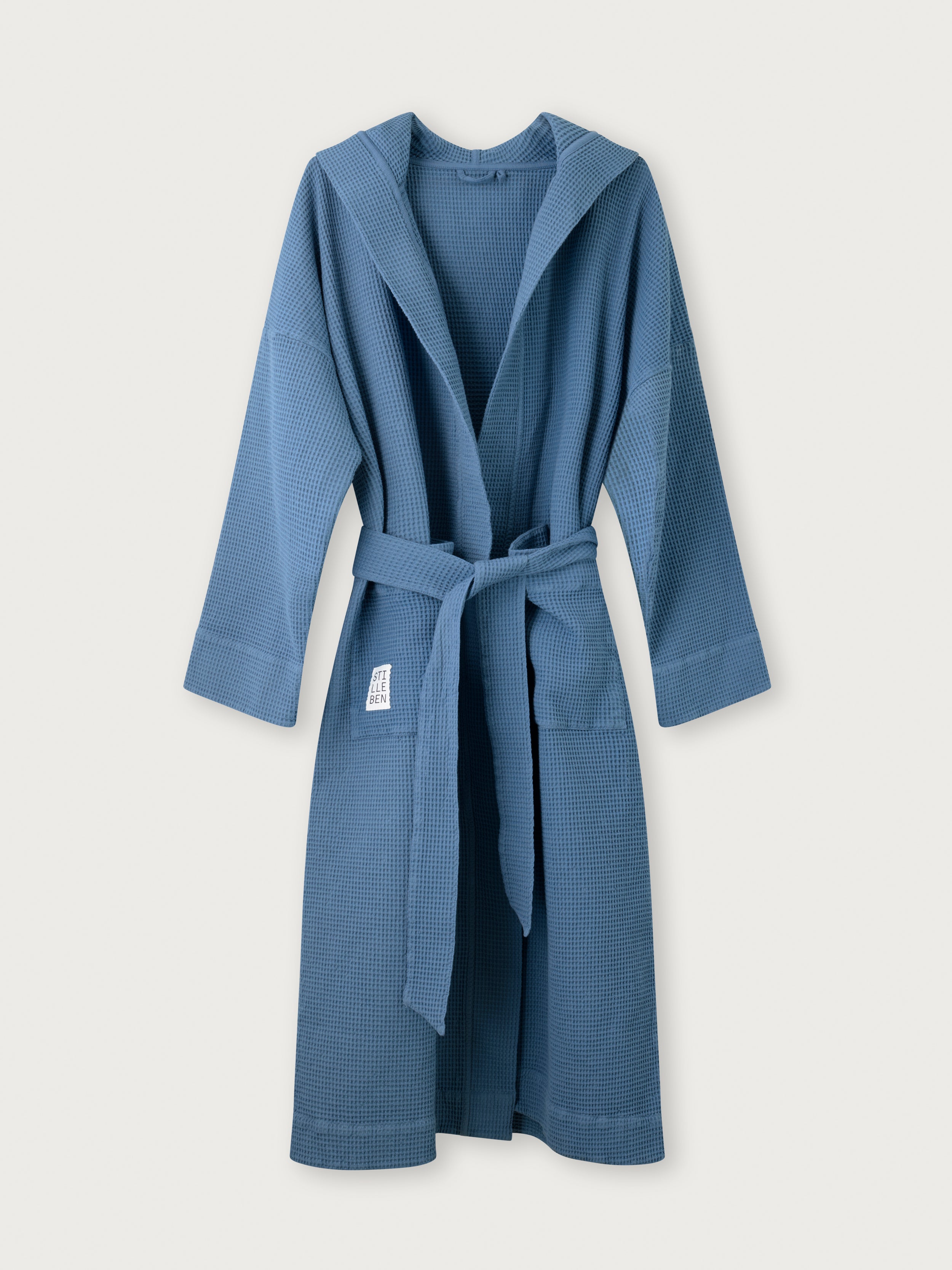 Stilleben Bathrobe Waffle Bathrobe Denim Blue
