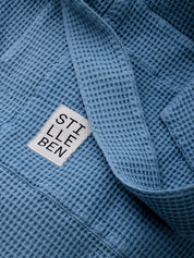 Stilleben Bathrobe Waffle Bathrobe Denim Blue