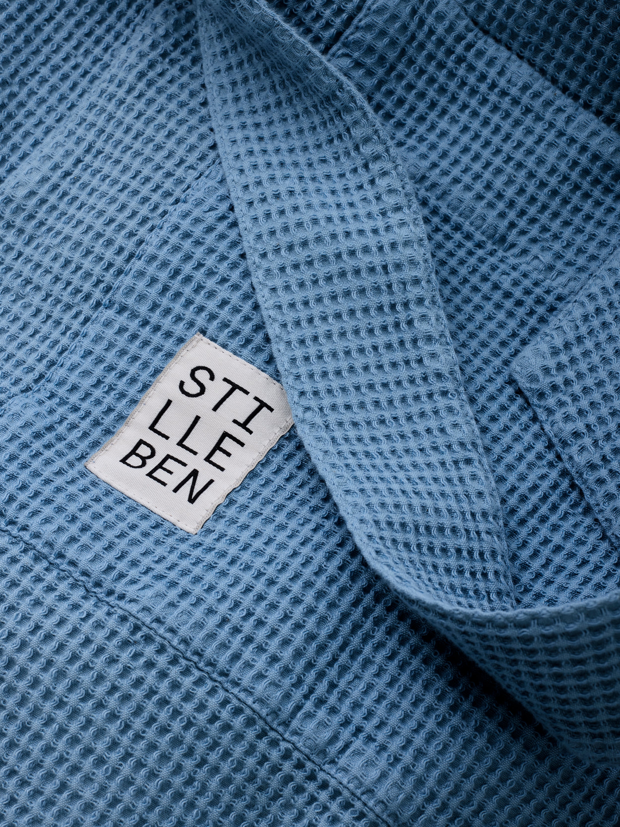 Stilleben Bathrobe Waffle Bathrobe Denim Blue
