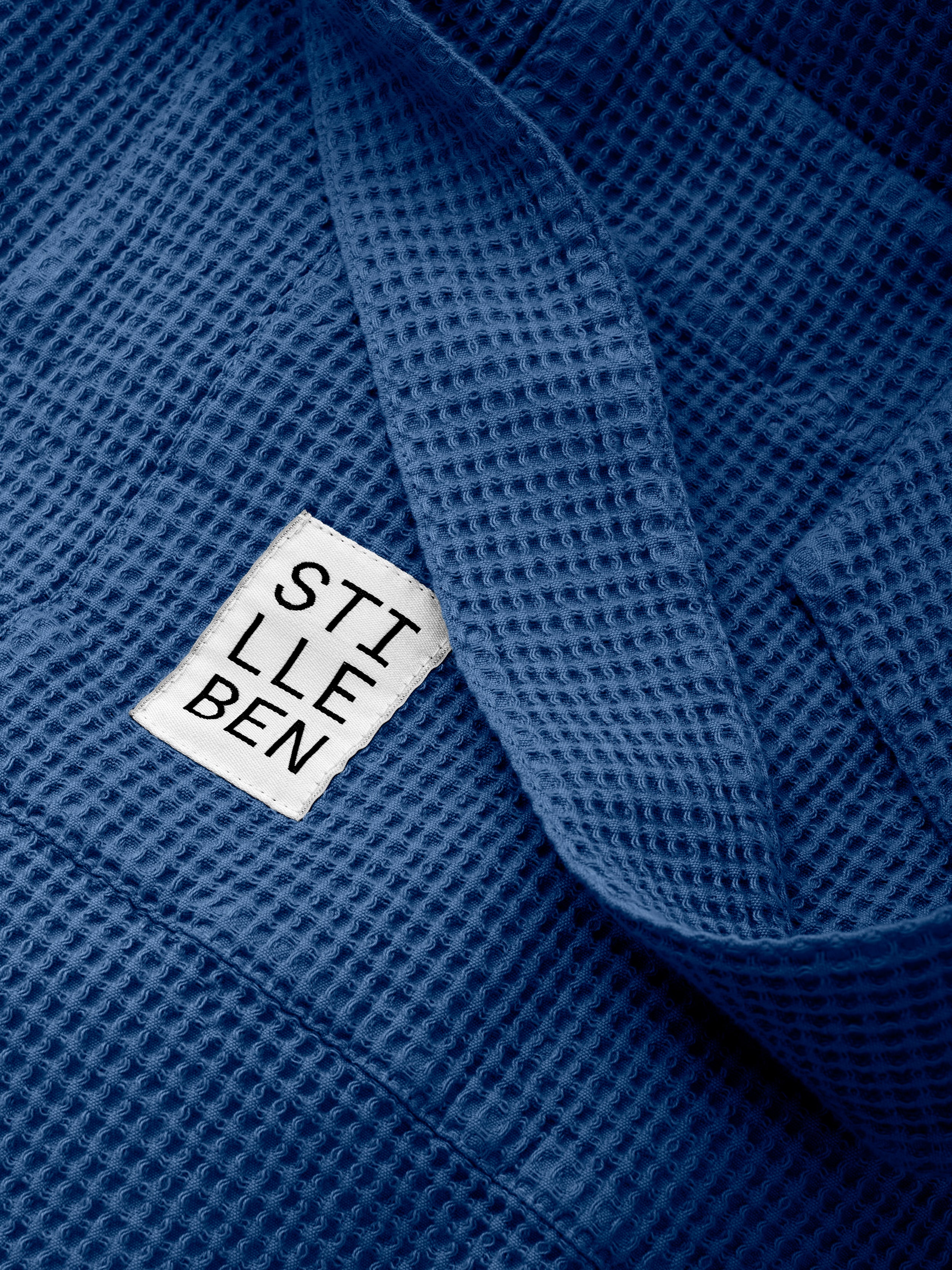 Stilleben Bathrobe Waffle Bathrobe Indigo Blue