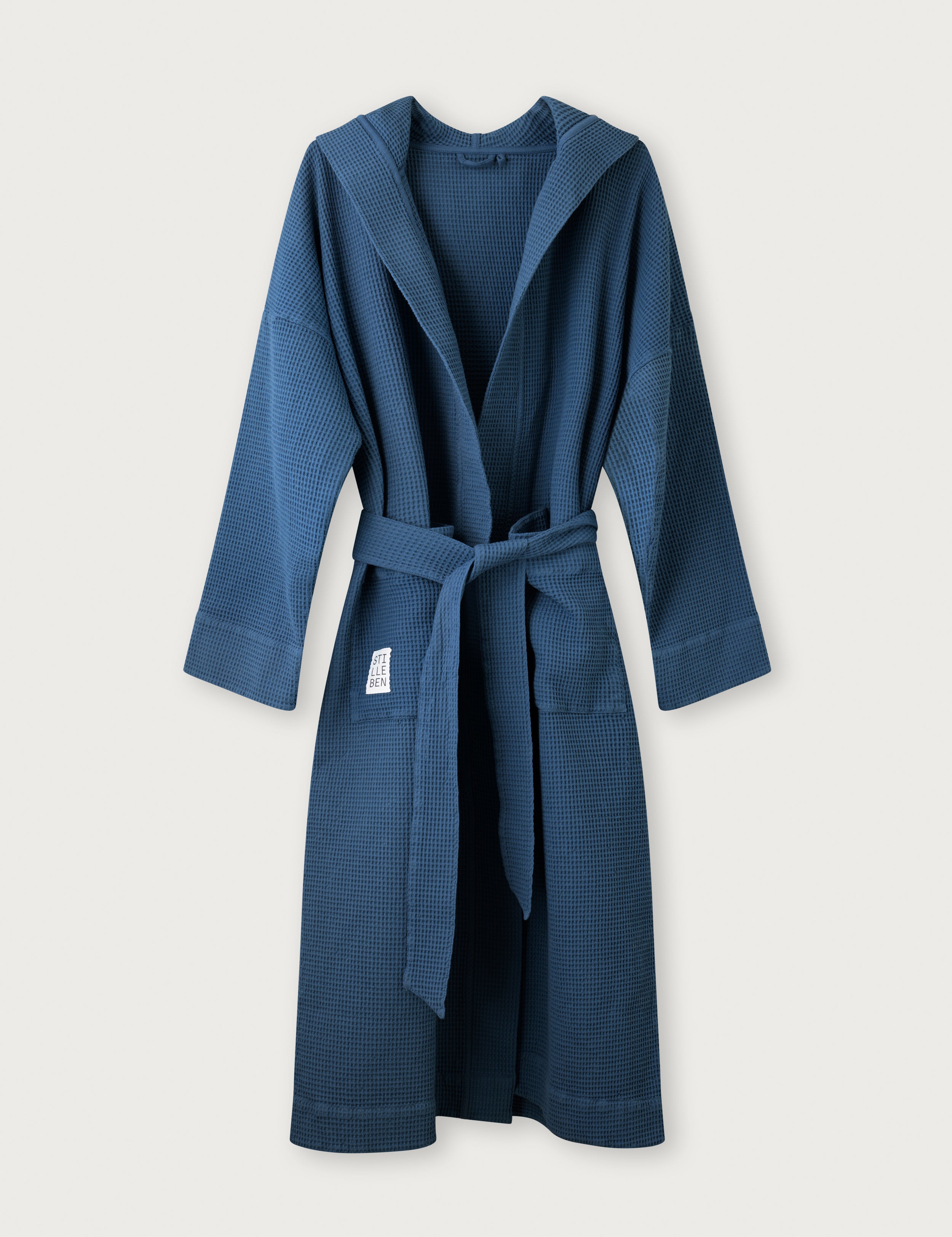 Stilleben Bathrobe Waffle Bathrobe Indigo Blue