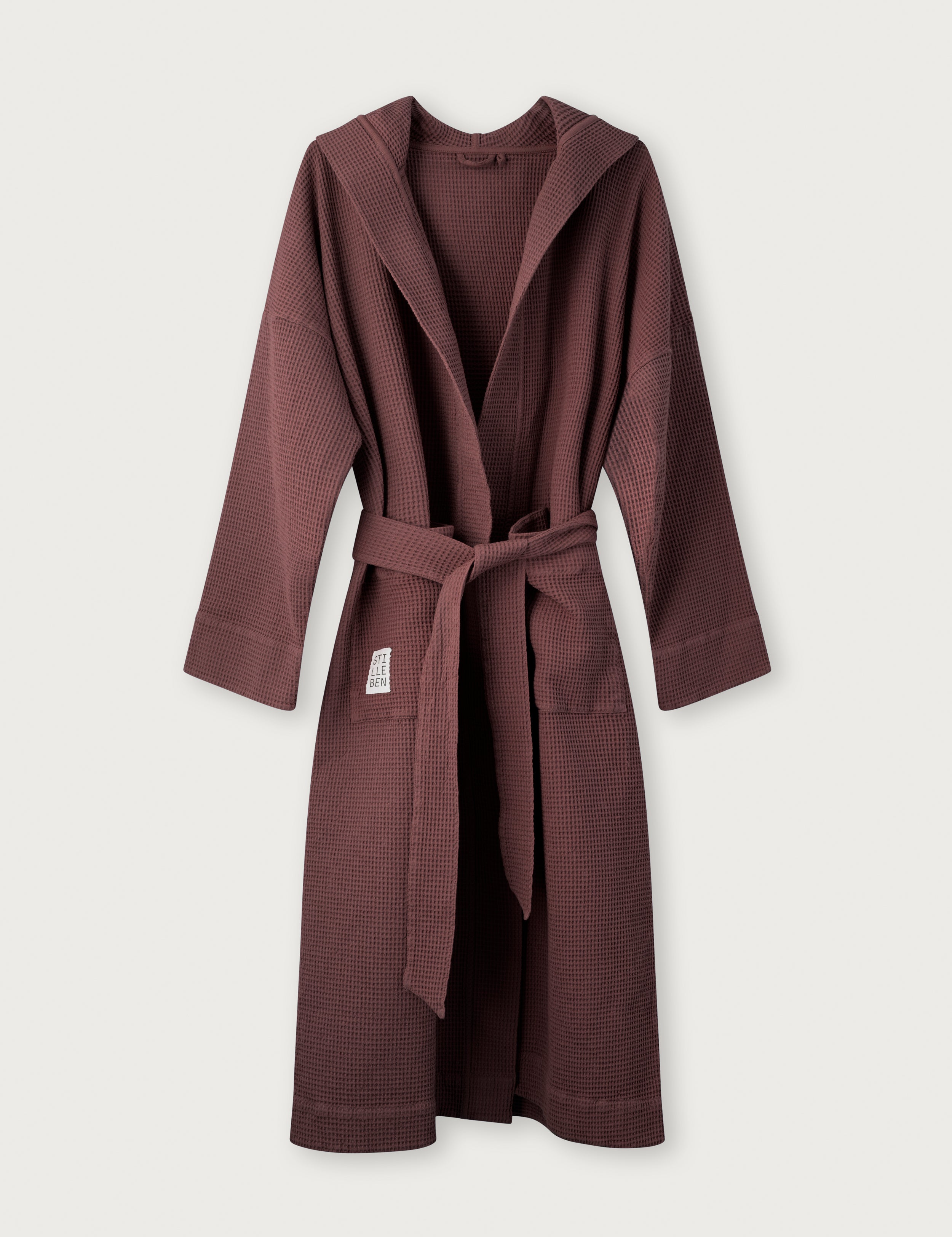 Stilleben Bathrobe Waffle Bathrobe Rusty Brown
