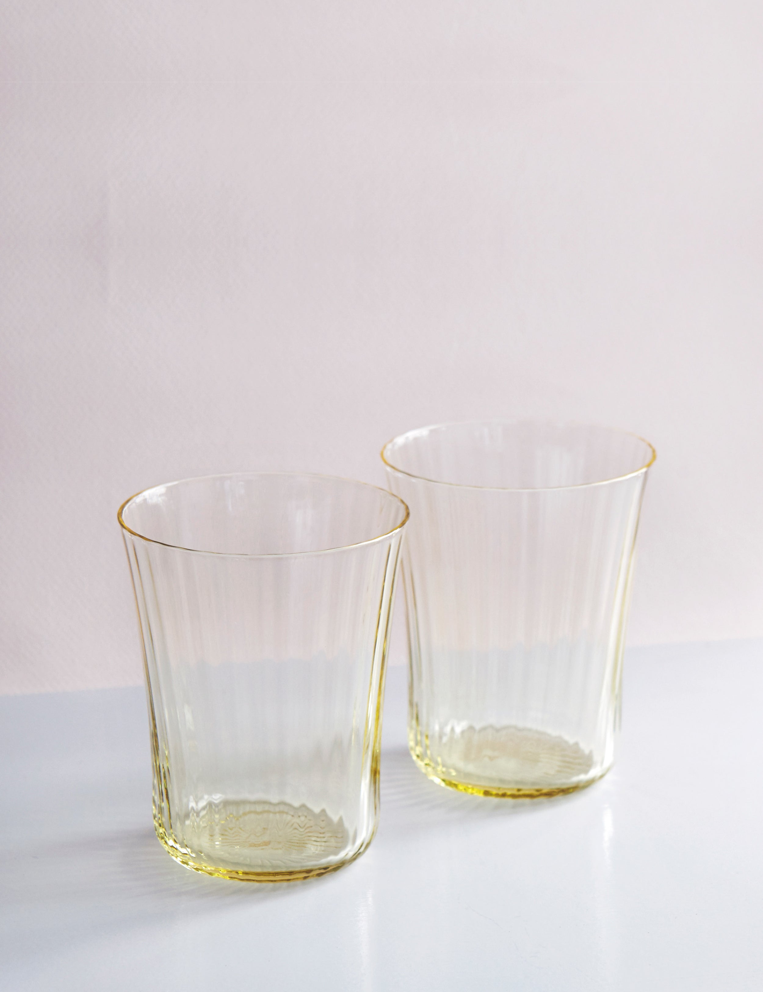 Stilleben Concave Glass - Box of 2⼁Fan Glass Citrin