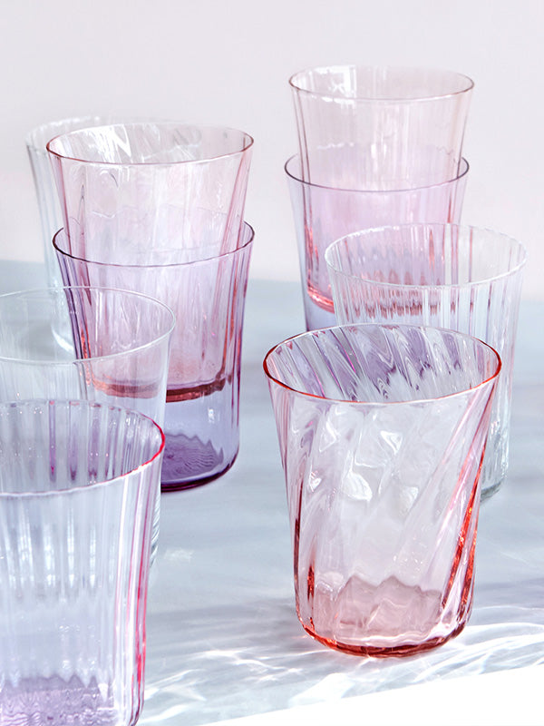 Stilleben Concave Glass - Box of 2⼁Fan Glass Clear