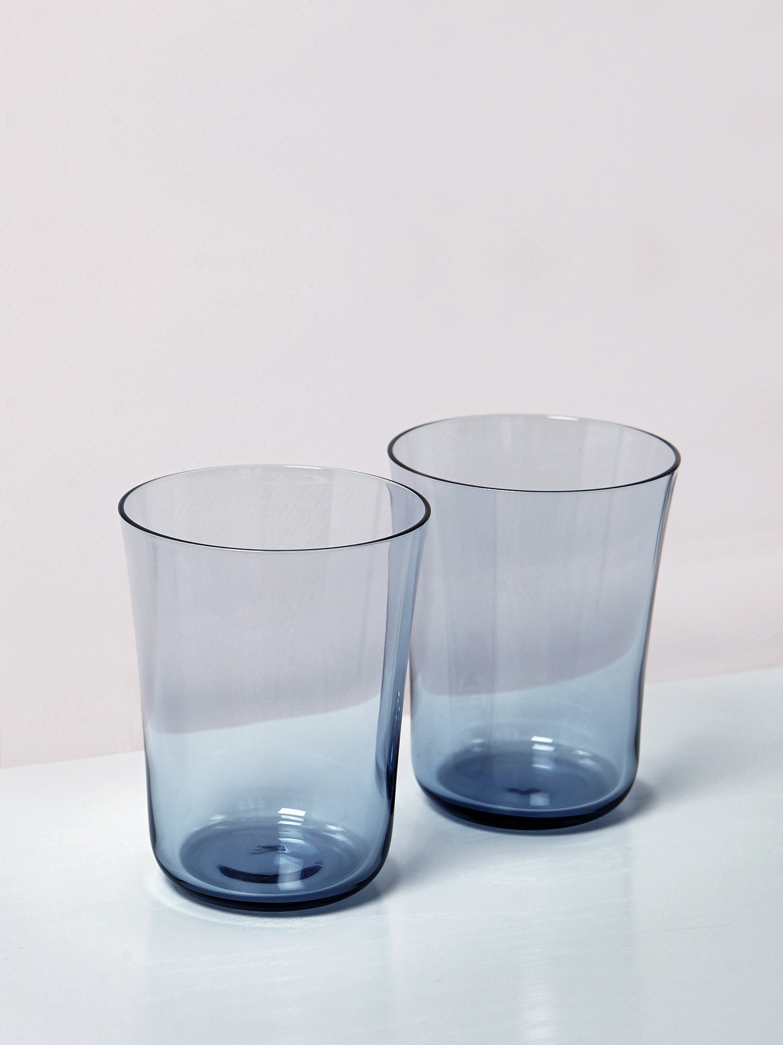 Stilleben Concave Glass - Box of 2⼁None Glass Atlantic Blue