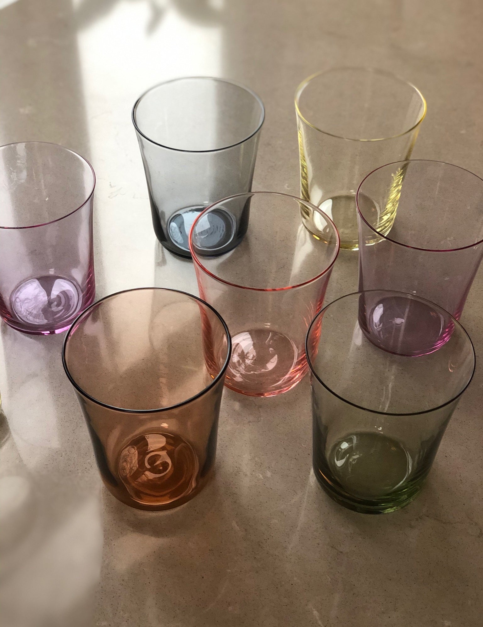 Stilleben Concave Glass - Box of 2⼁None Glass Neo Purple