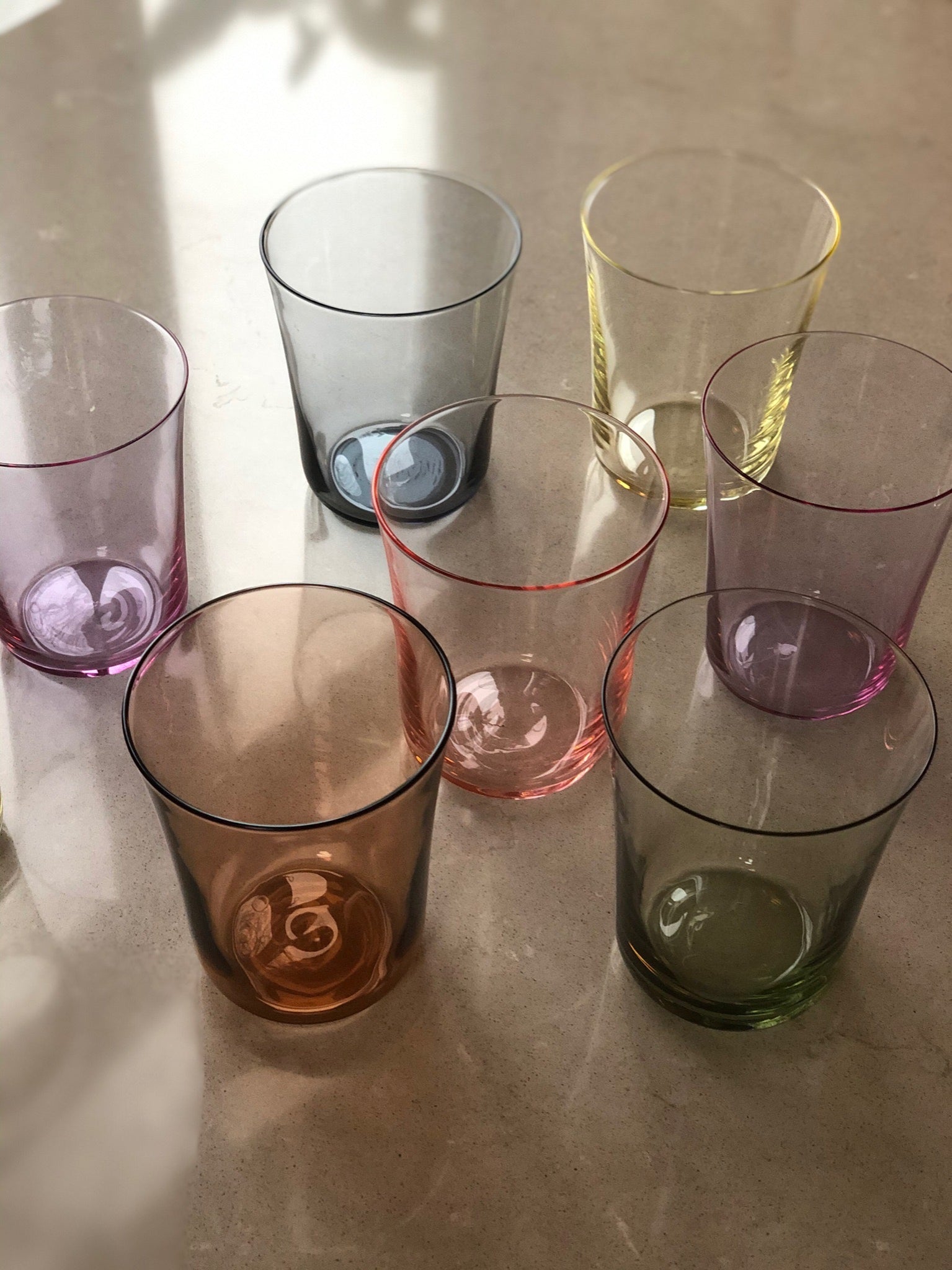 Stilleben Concave Glass - Box of 2⼁None Glass Neo Purple