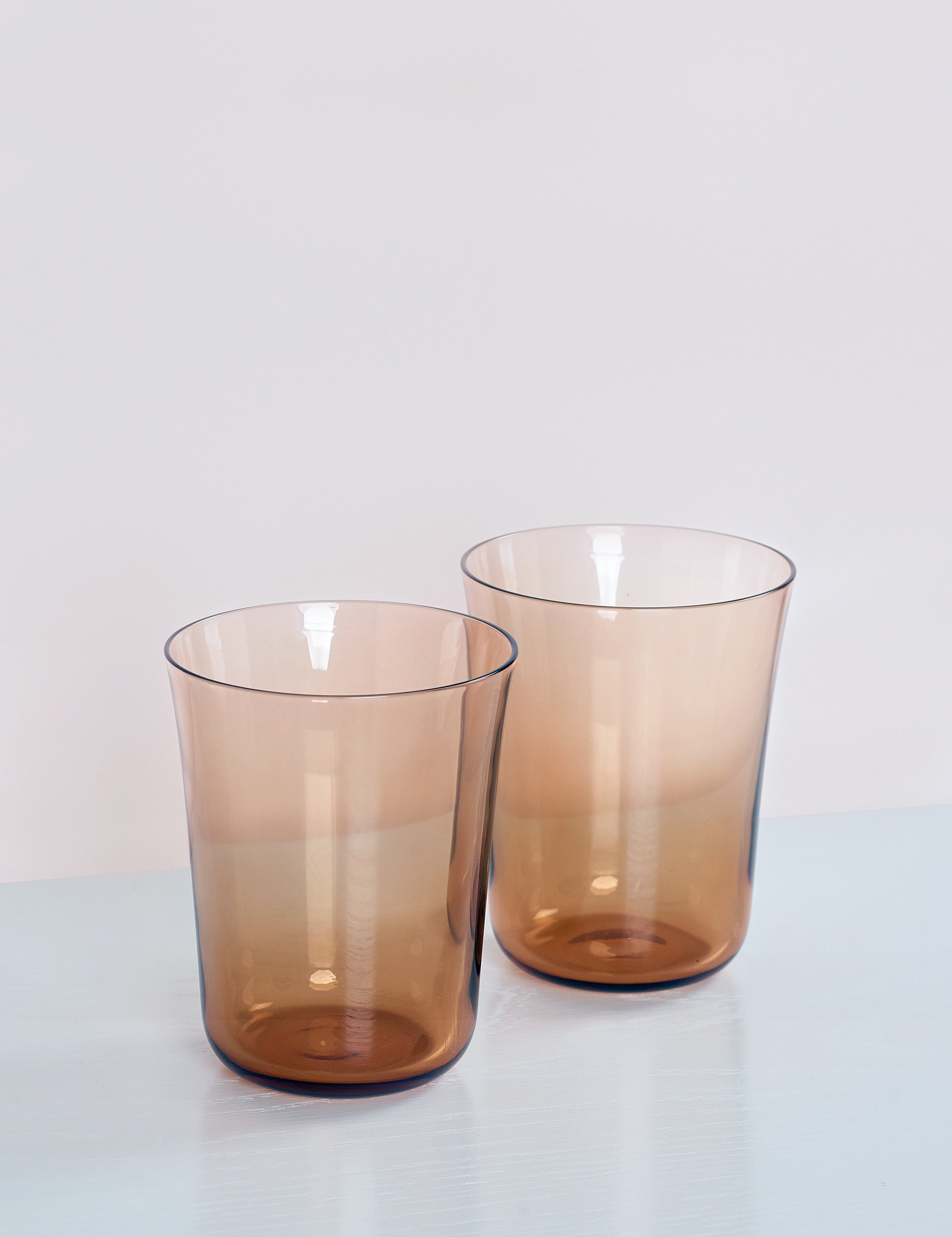 Stilleben Concave Glass - Box of 2⼁None Glass Sepia