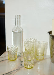 Stilleben Concave Glass - Box of 2⼁Swirl Glass Citrin