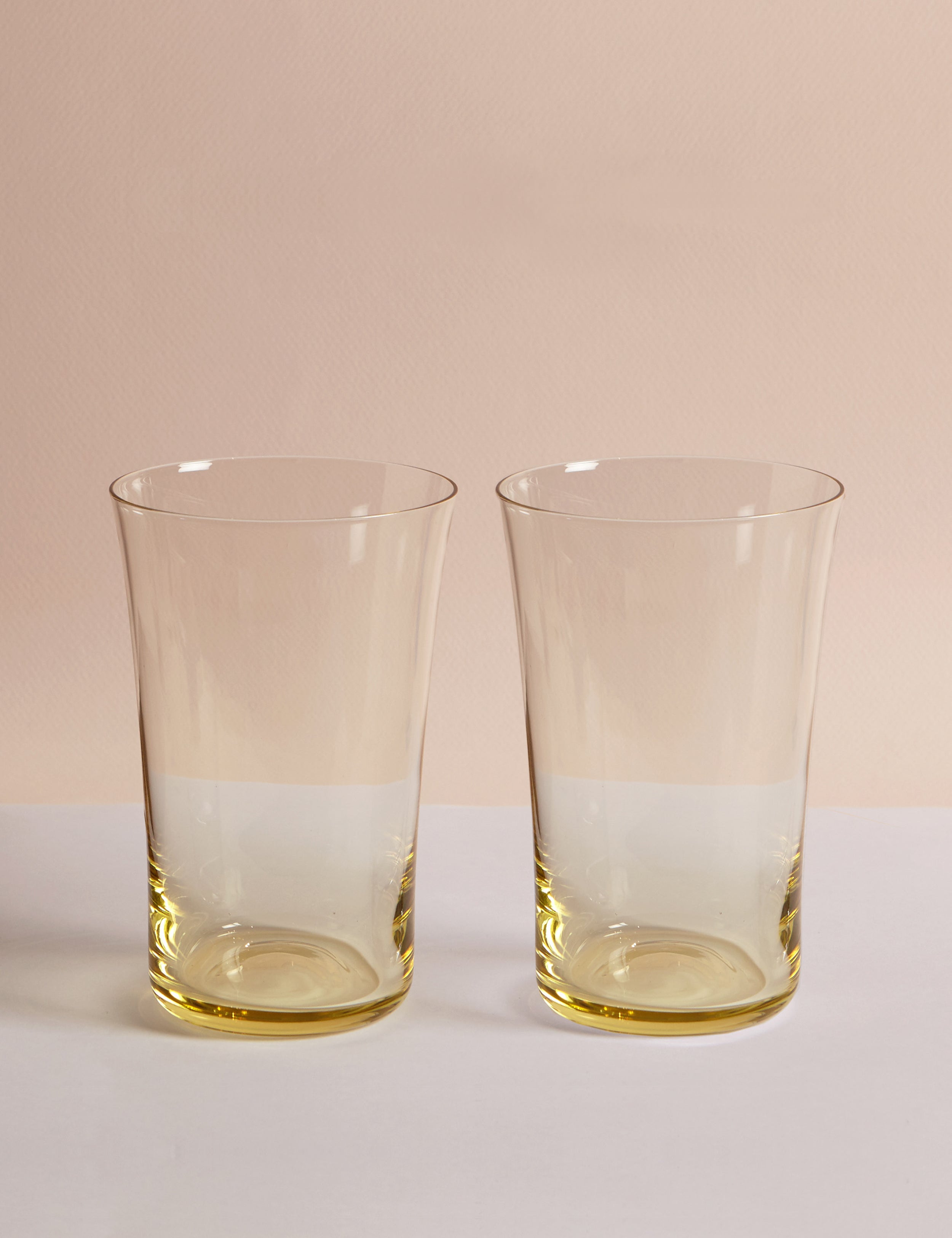 Stilleben Concave Glass High - Box of 2⼁None Glass Citrin