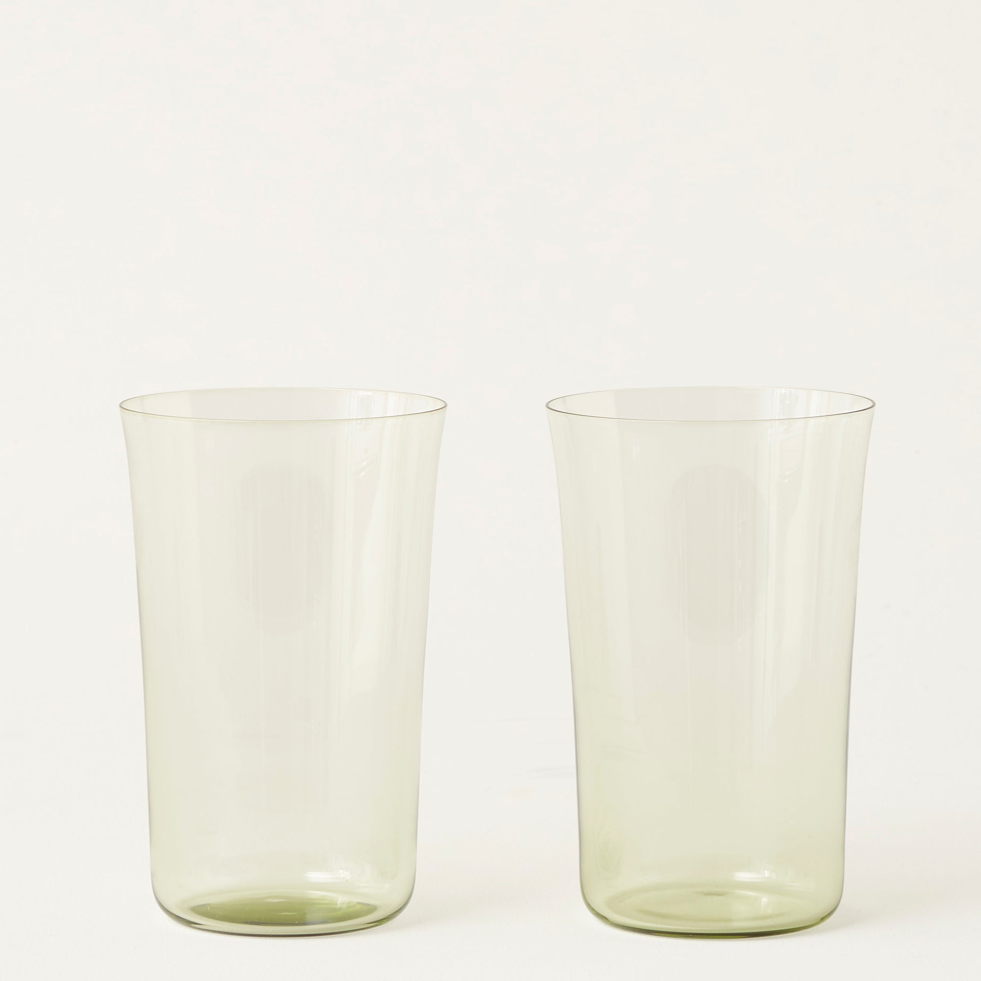 Stilleben Concave Glass High - Box of 2⼁None Glass Moss Green