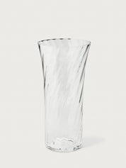 Stilleben Concave Vase - 18 cm⼁Swirl Vase Clear