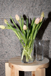 Stilleben Concave Vase - 20 cm⼁Swirl Vase Clear