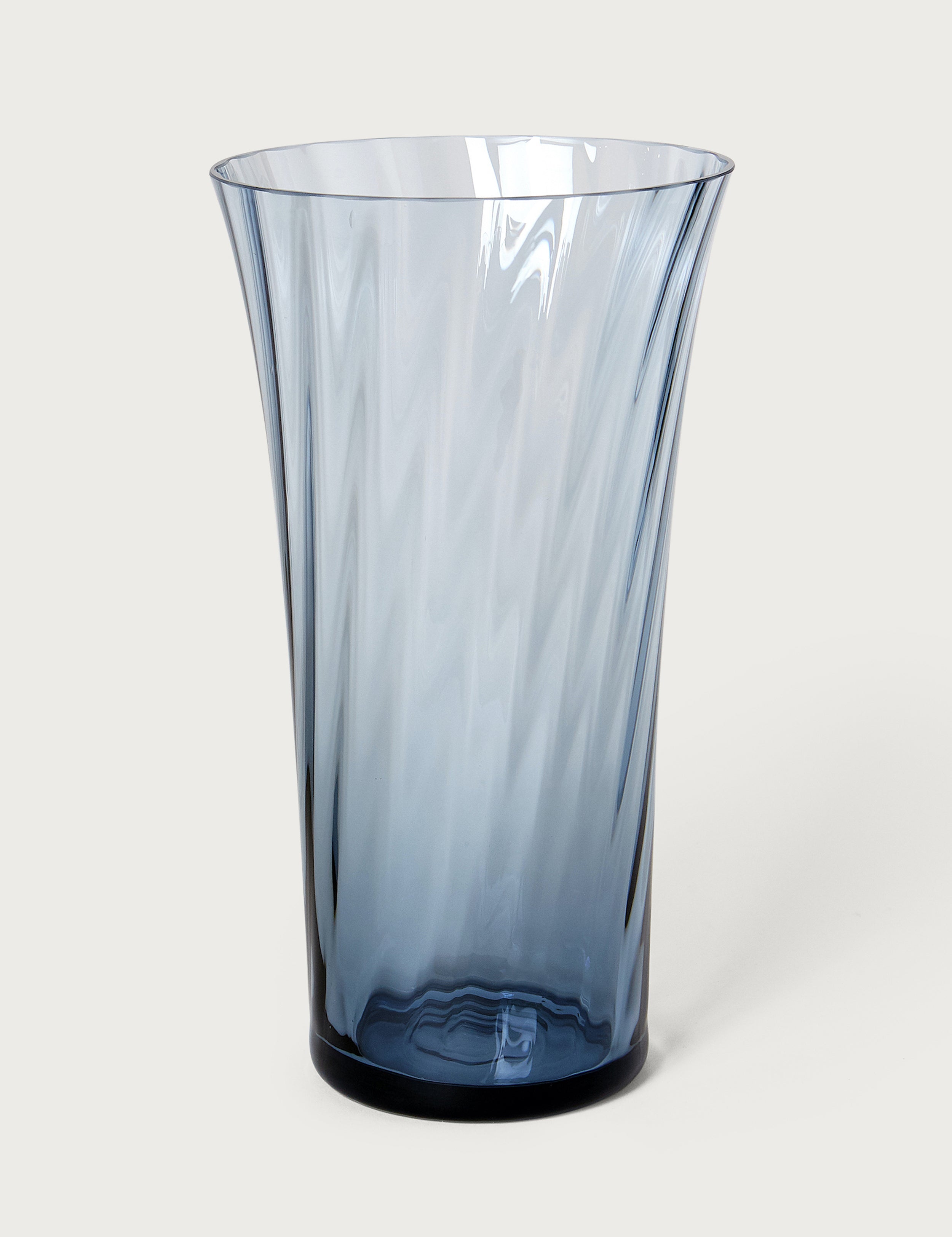 Stilleben Concave Vase - 28 cm⼁Swirl Vase Atlantic Blue