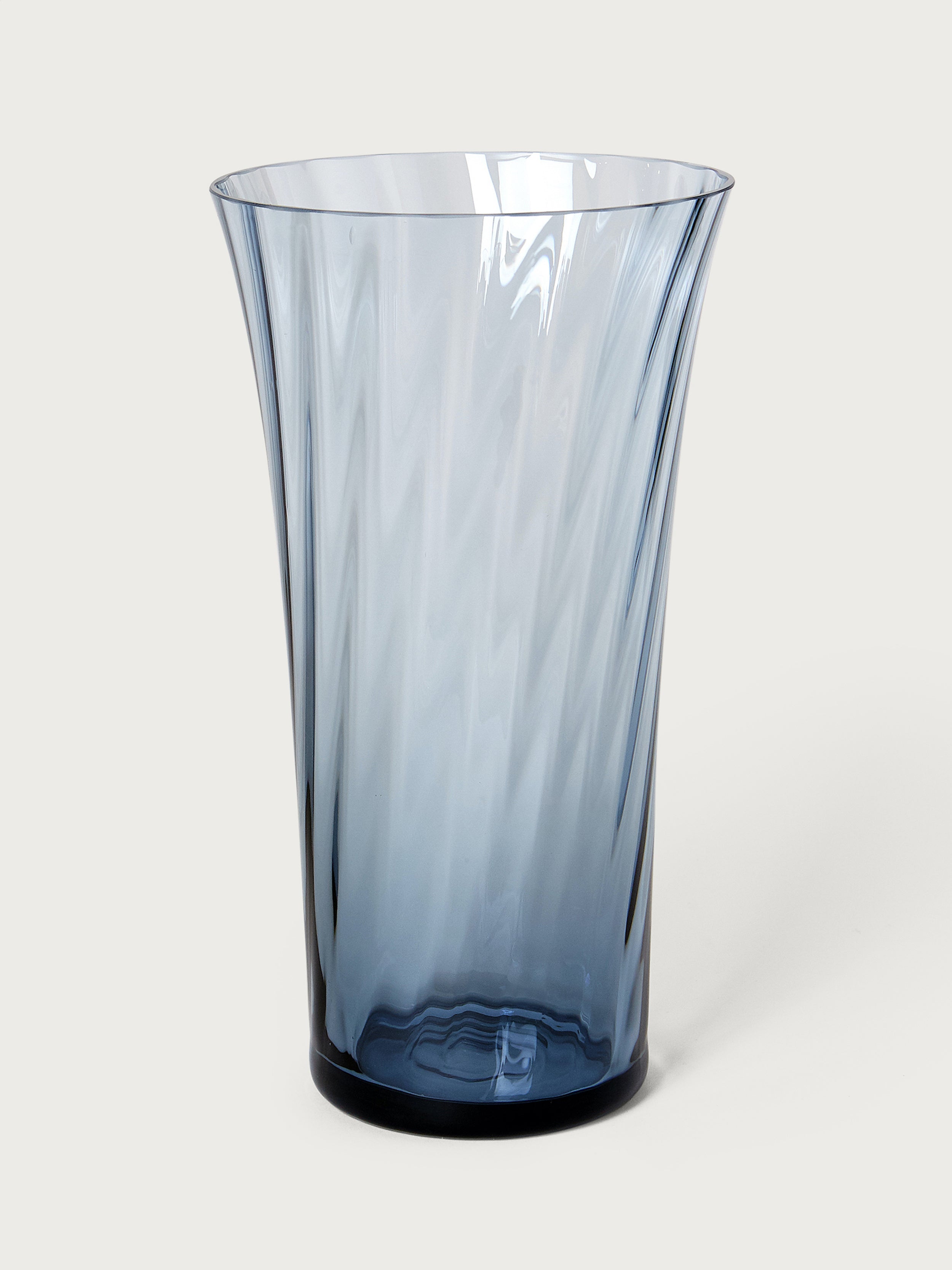 Stilleben Concave Vase - 28 cm⼁Swirl Vase Atlantic Blue