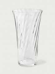 Stilleben Concave Vase - 28 cm⼁Swirl Vase Clear