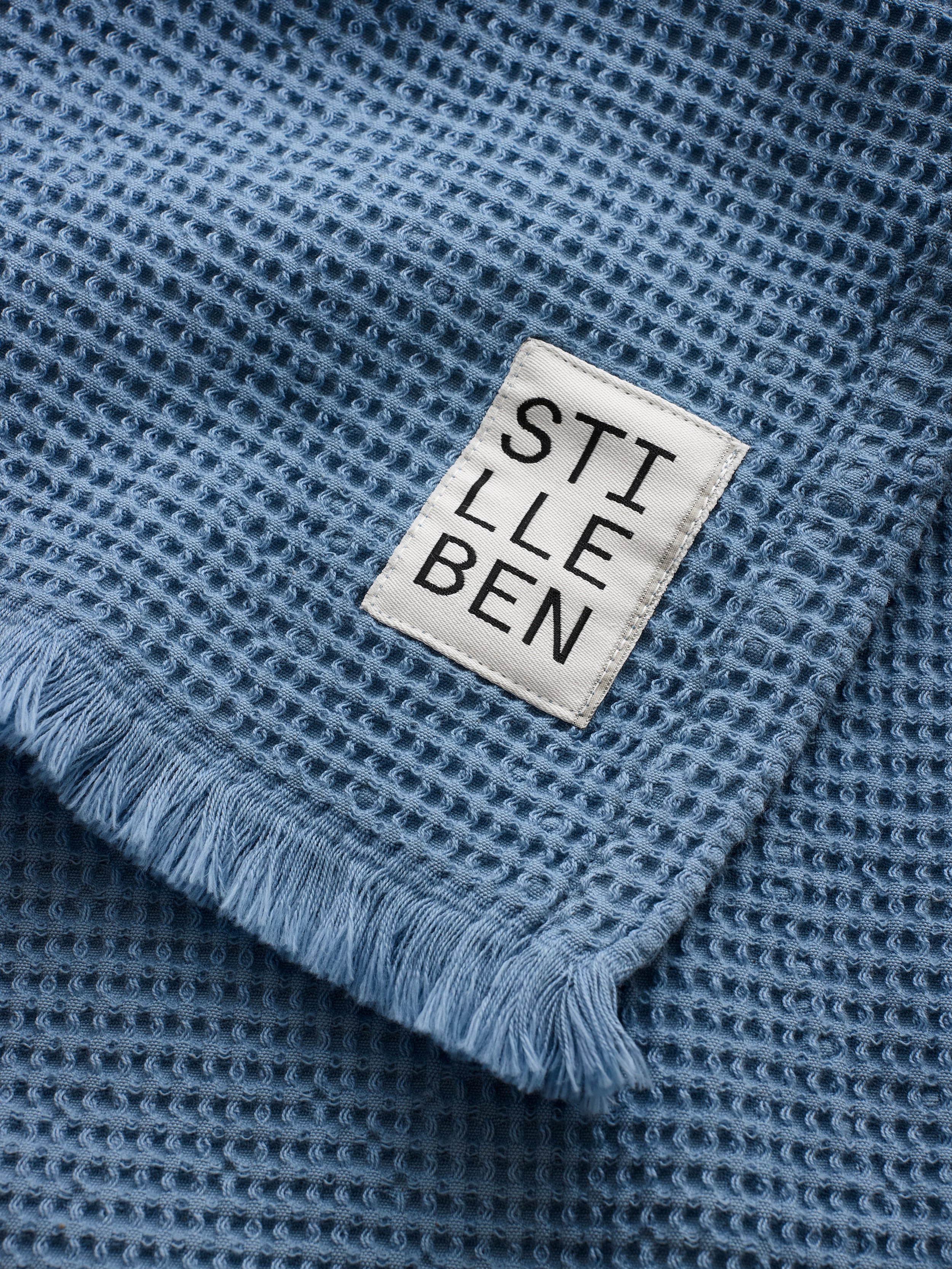 Stilleben Guest Towel Waffle - 30 x 50 cm Towel Denim Blue