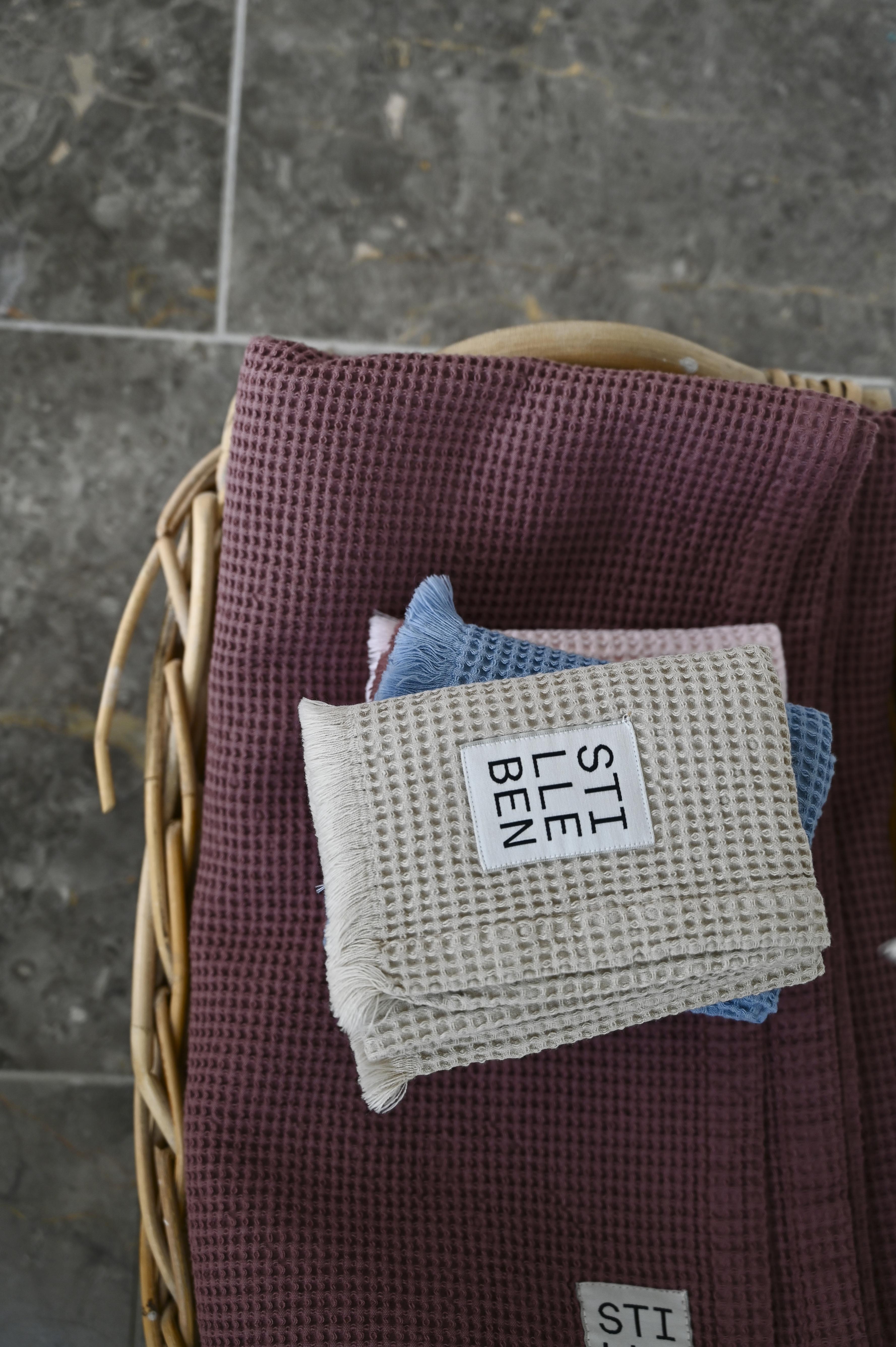 Stilleben Guest Towel Waffle - 30 x 50 cm Towel Sand