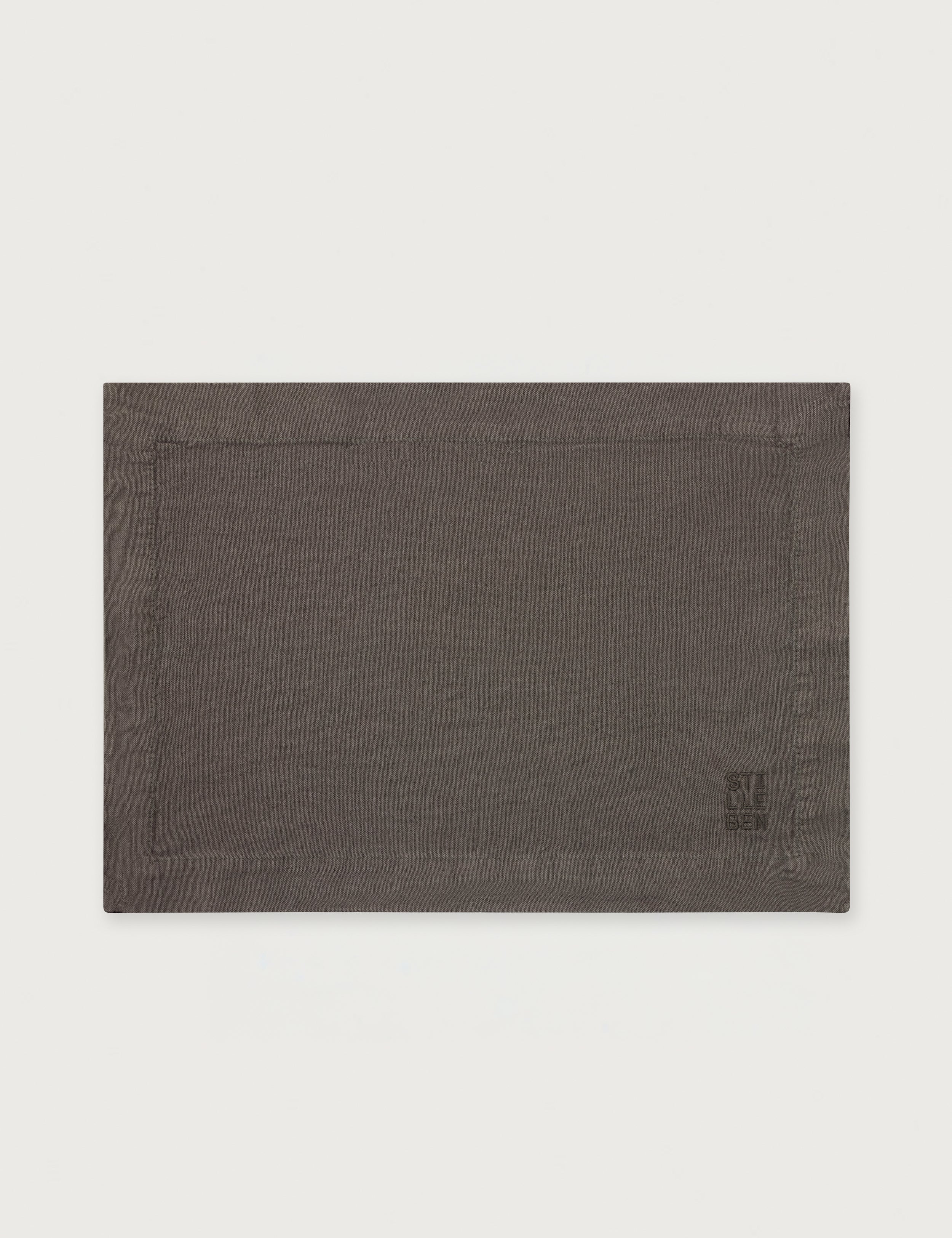 Cotton - Set of 2 Placemat Dark Brown