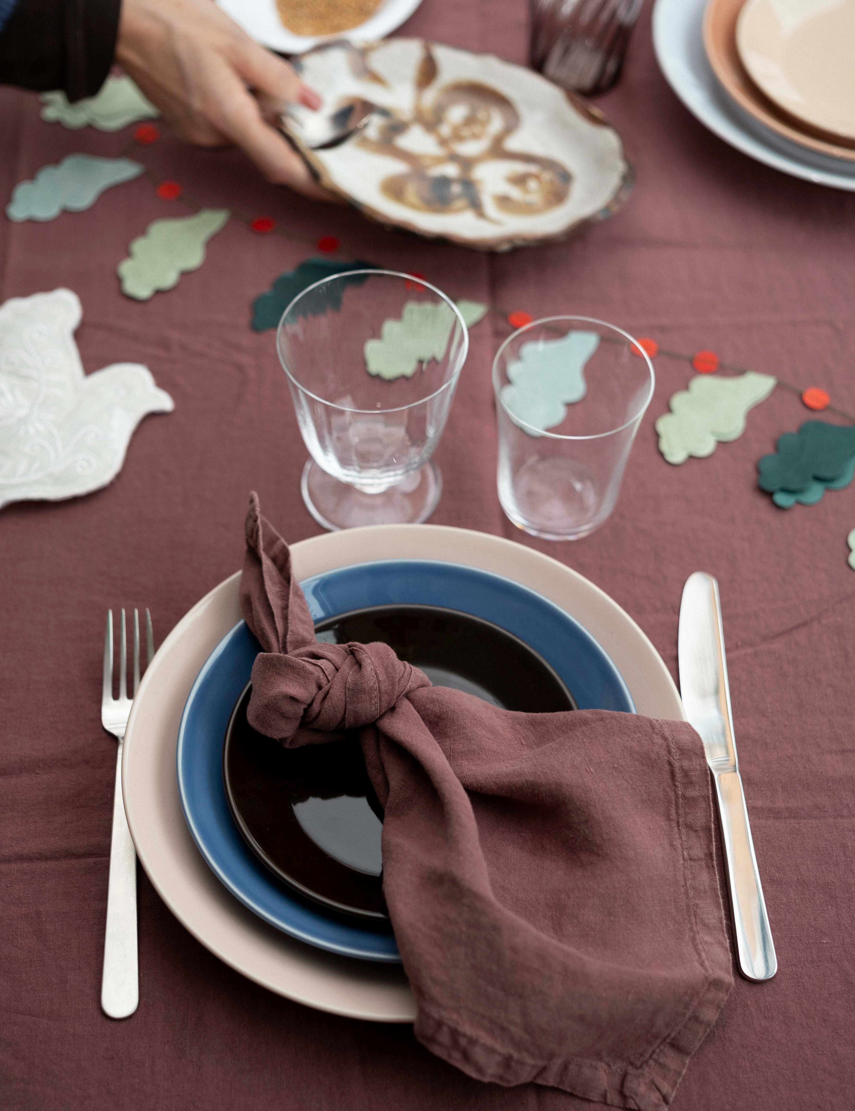 Stilleben Table Napkin - Set of 2 Table Napkin Rusty Brown