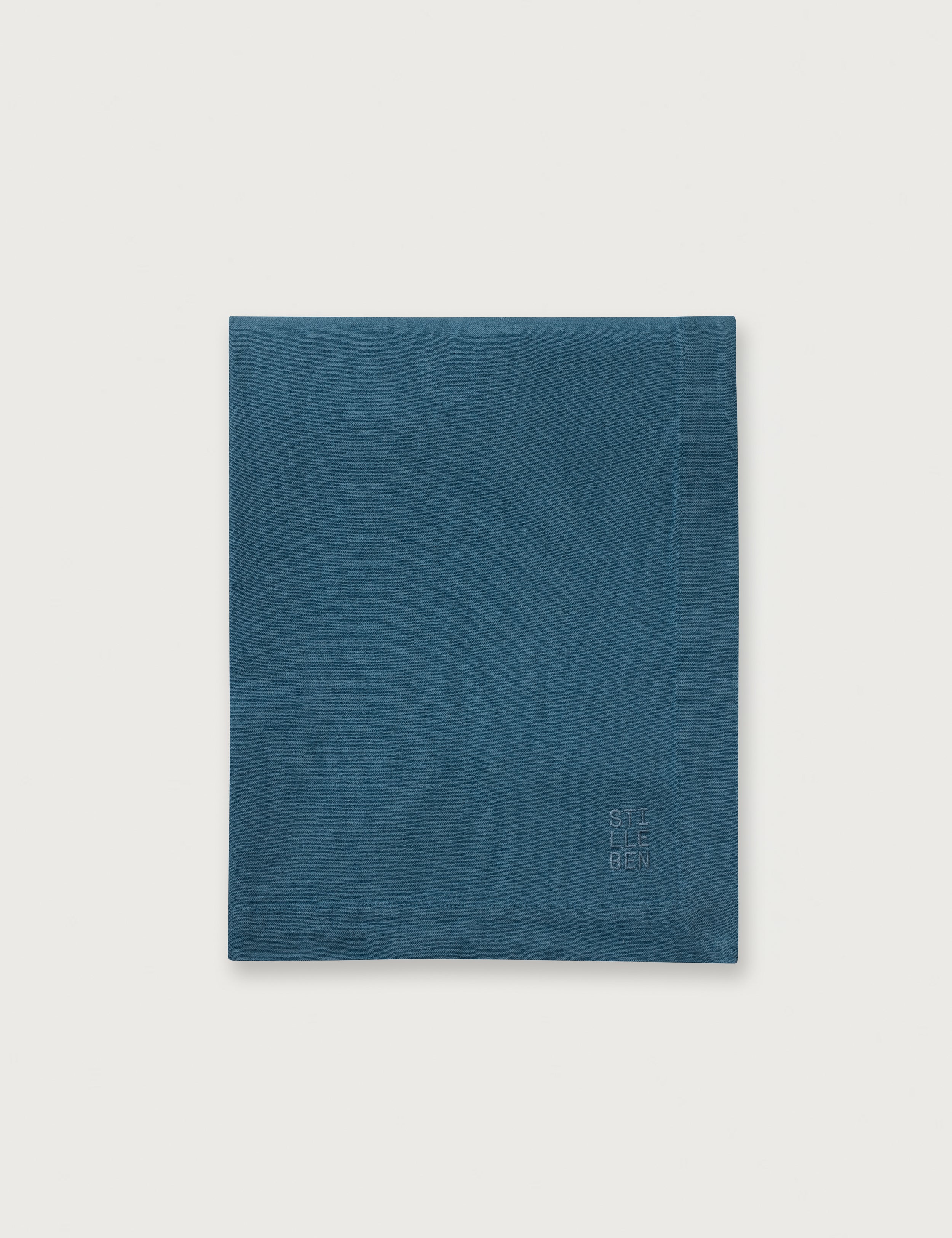 Cotton Tablecloth Indigo Blue