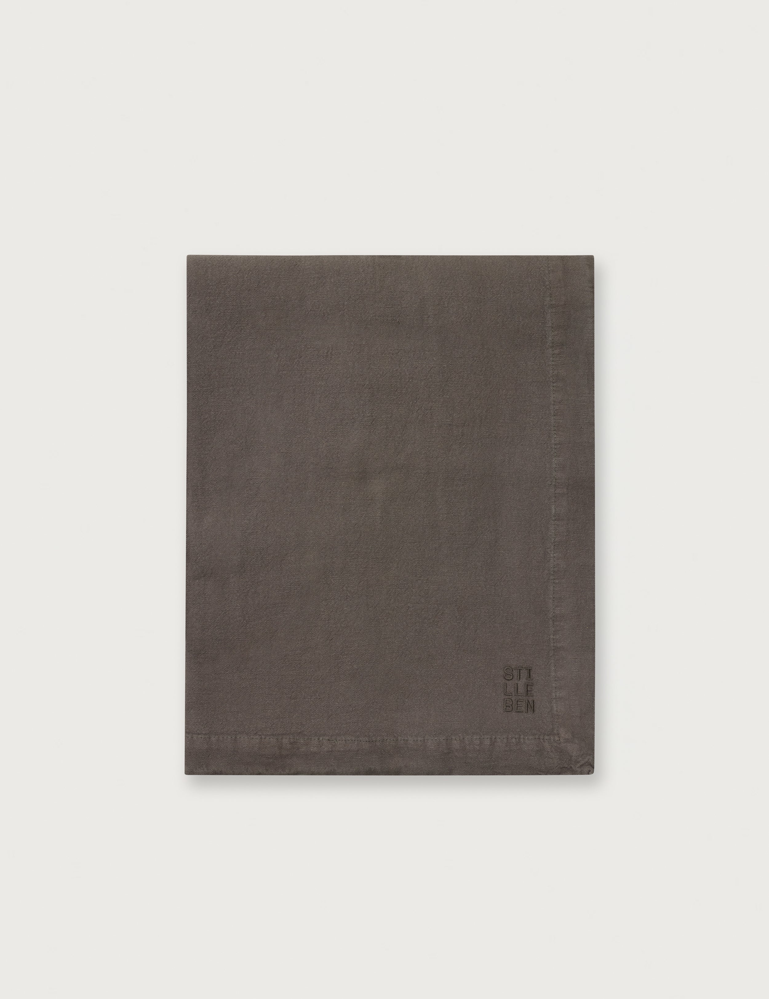 Cotton Tablecloth Dark Brown