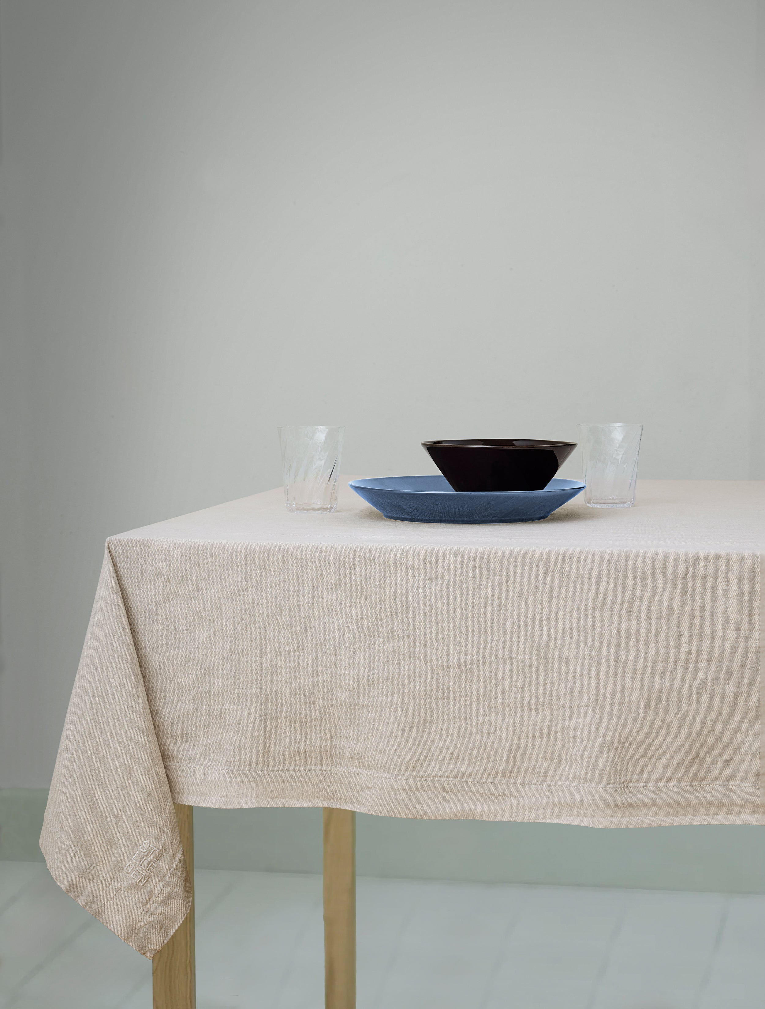 Stilleben Tablecloth Linen/Cotton Tablecloth Indigo Blue