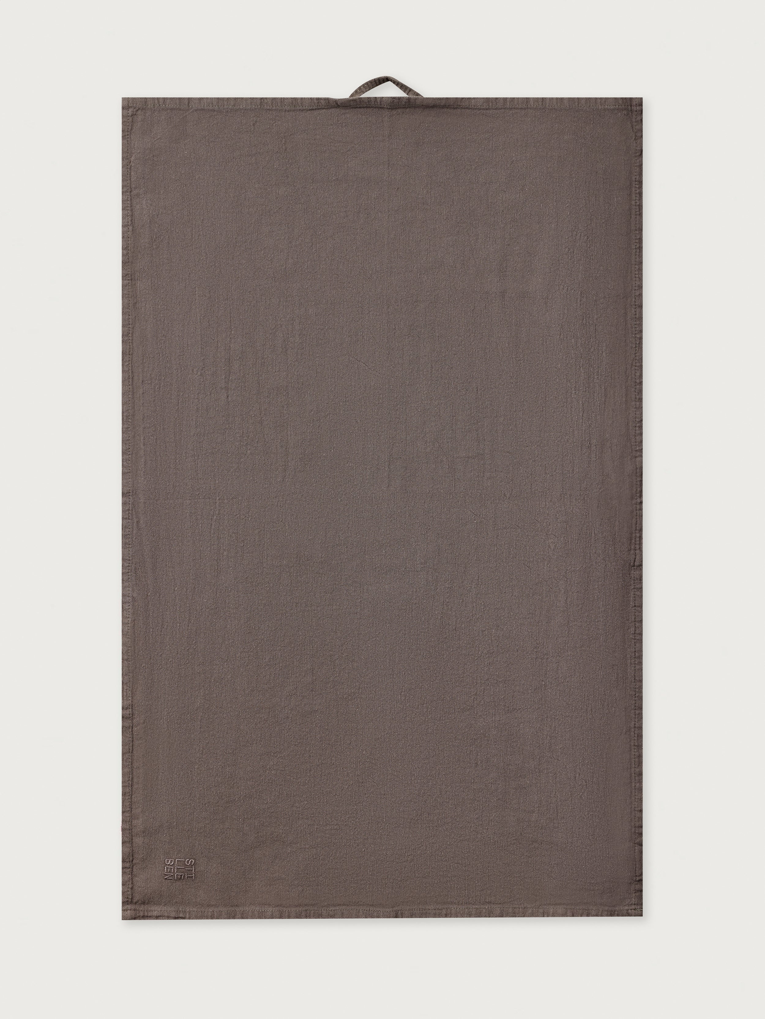 Stilleben Tea Towel Linen/Cotton Towel Dark Brown
