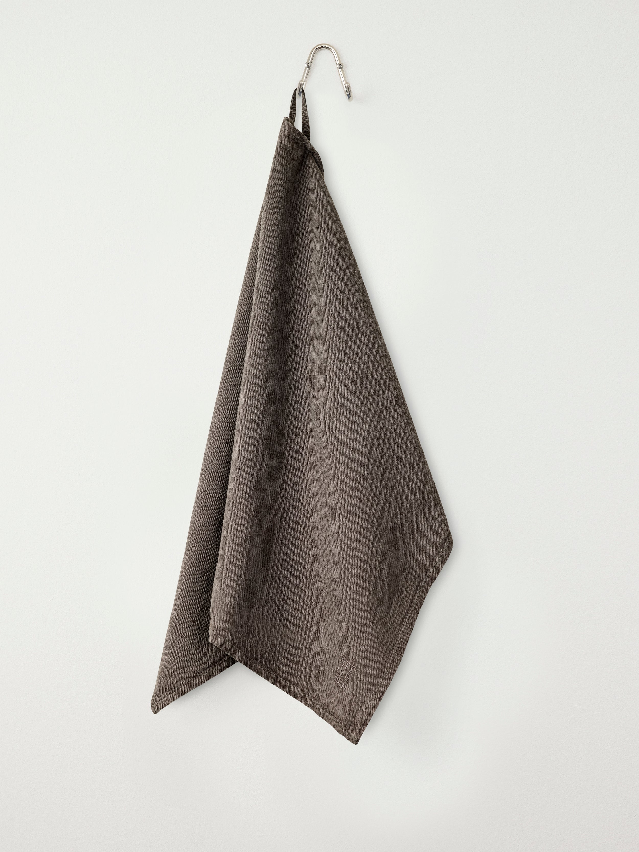 Stilleben Tea Towel Linen/Cotton Towel Dark Brown