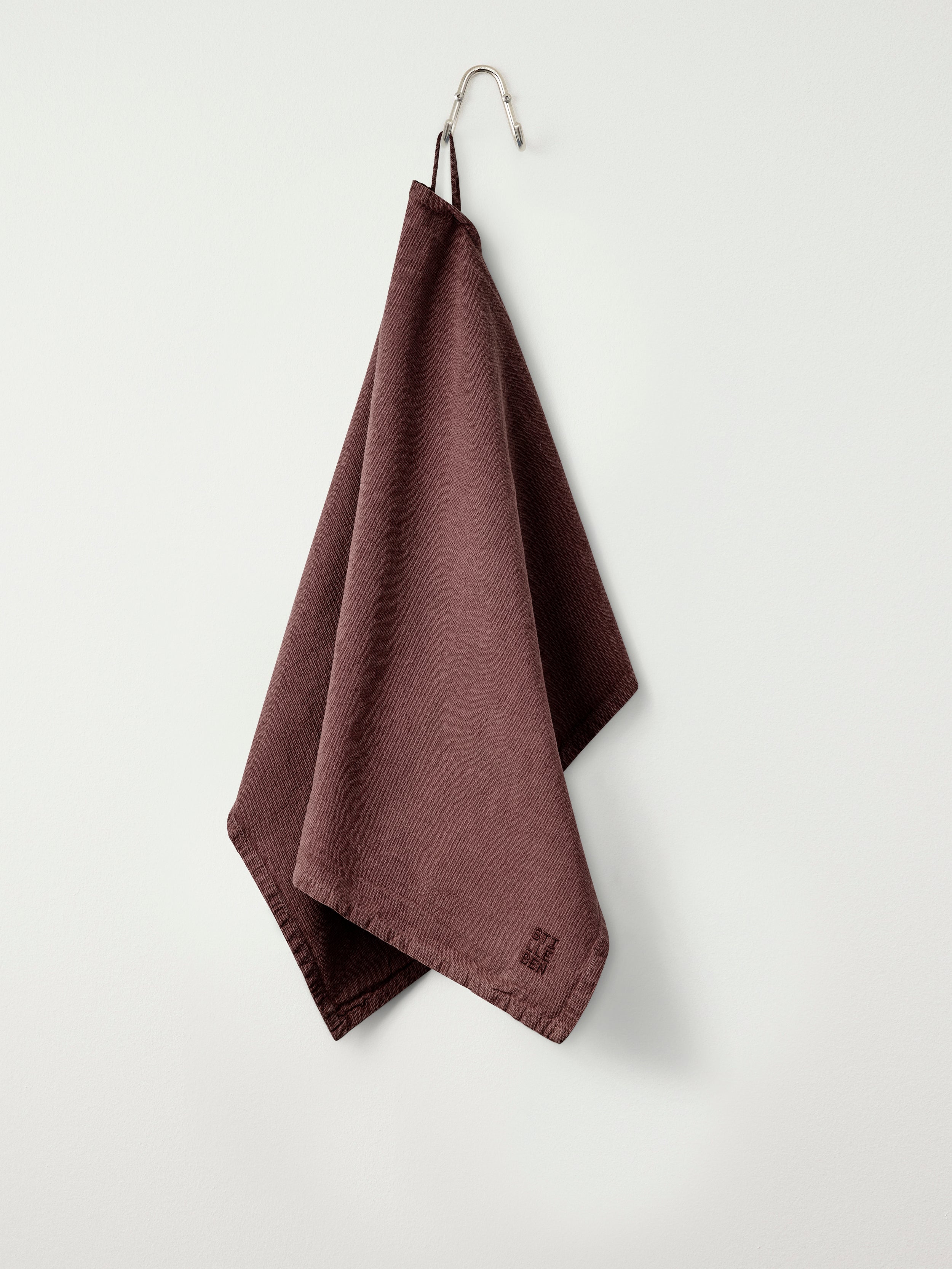 Stilleben Tea Towel Linen/Cotton Towel Rusty Brown