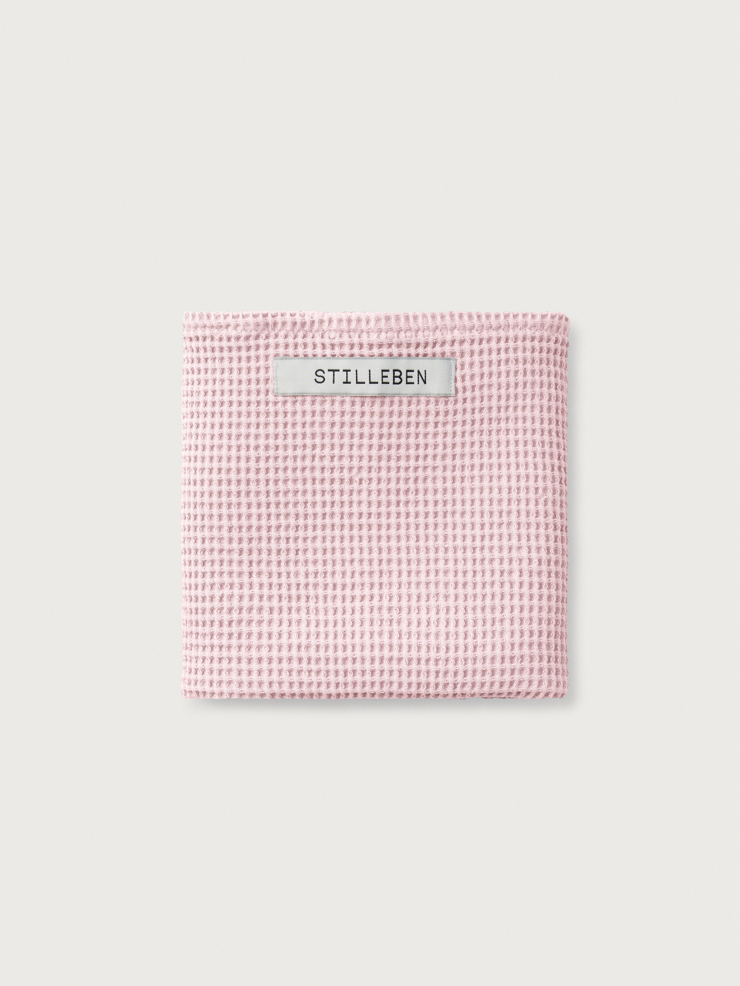 Stilleben Tea Towel Waffle Kitchen Towel Chalk Pink