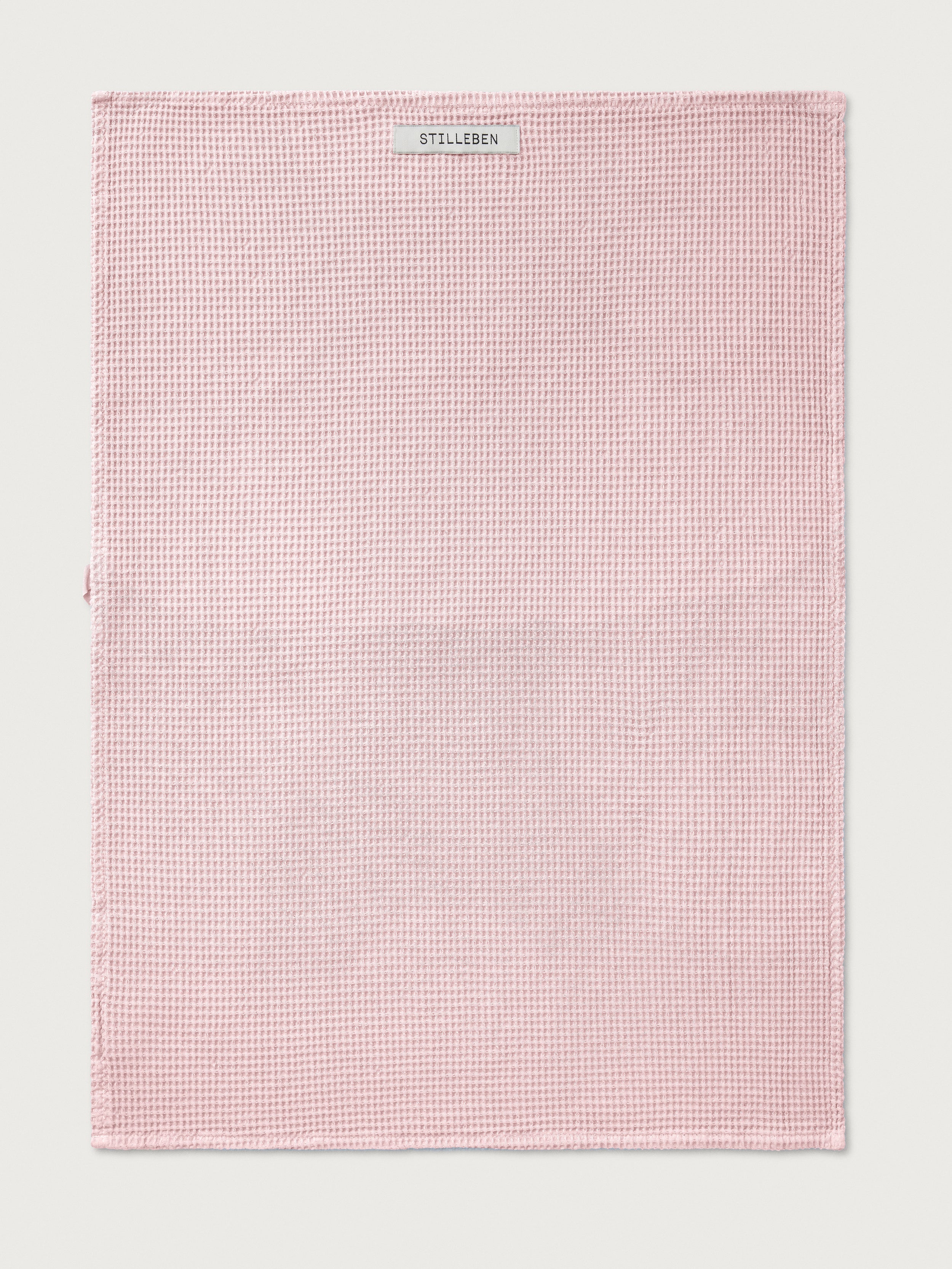 Stilleben Tea Towel Waffle Kitchen Towel Chalk Pink