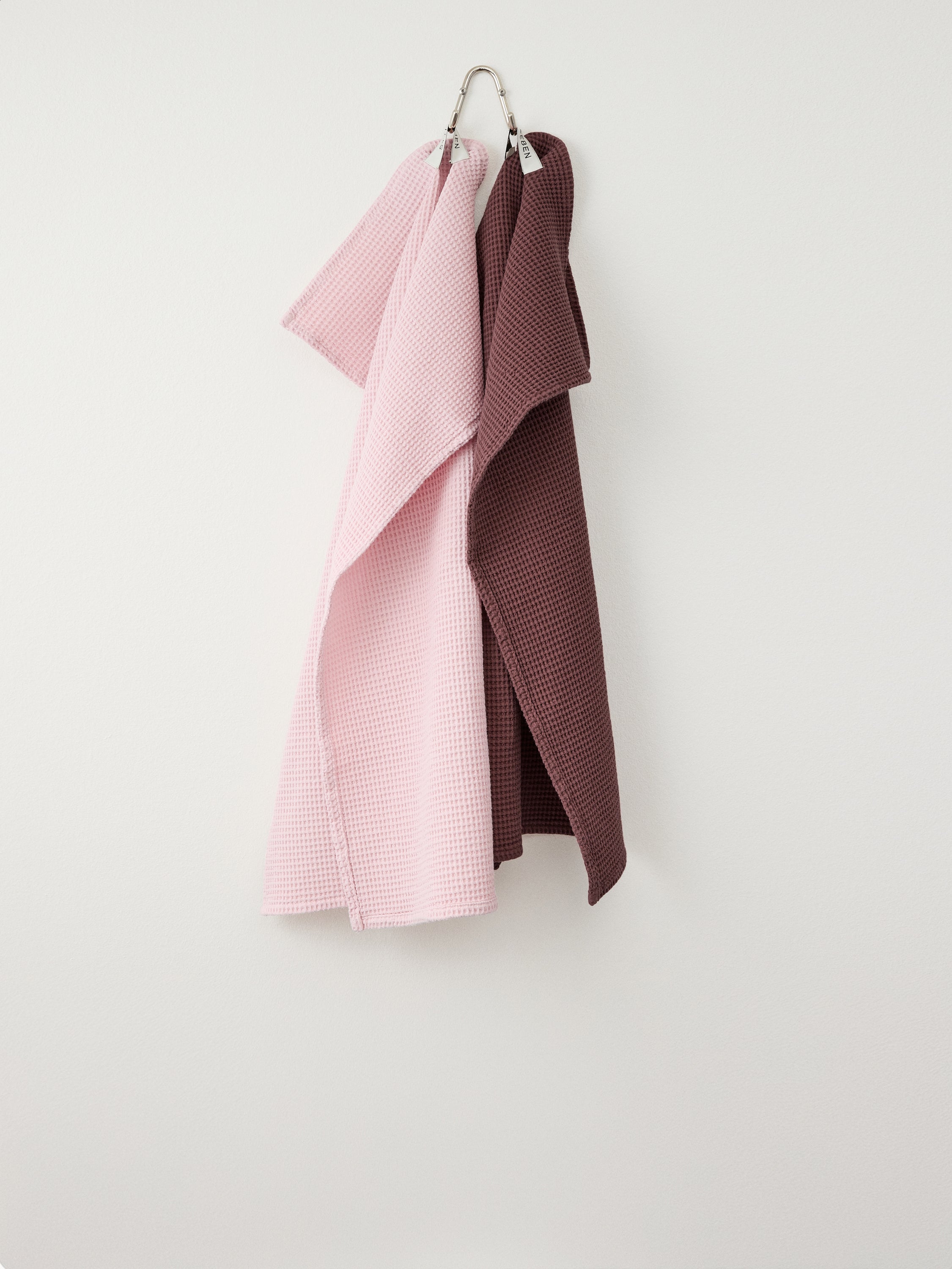 Stilleben Tea Towel Waffle Kitchen Towel Chalk Pink