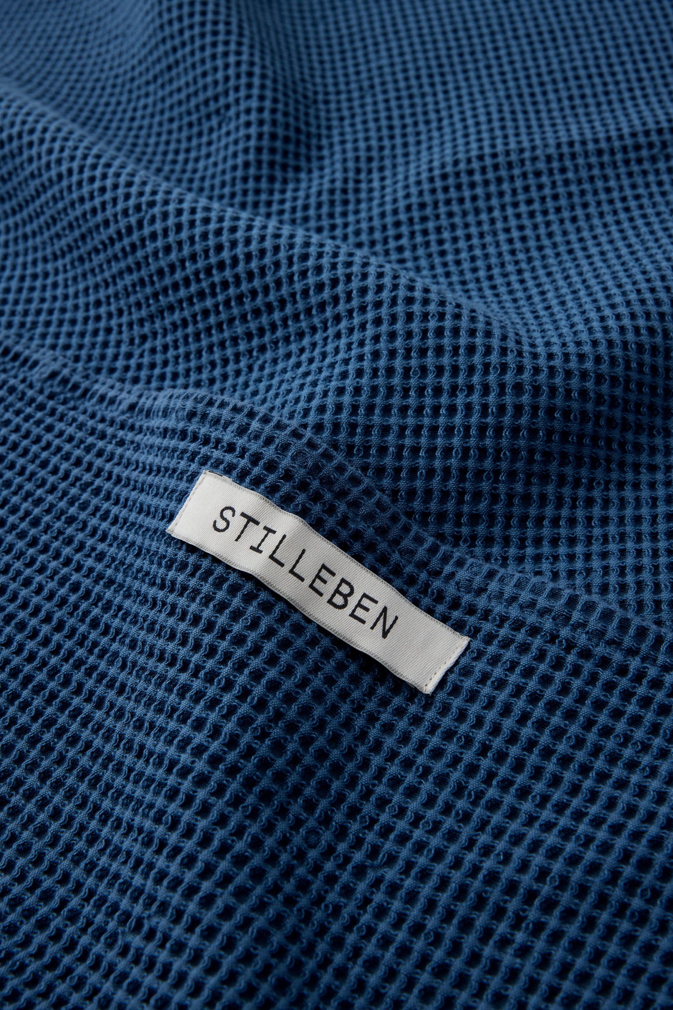 Stilleben Tea Towel Waffle Kitchen Towel Indigo Blue