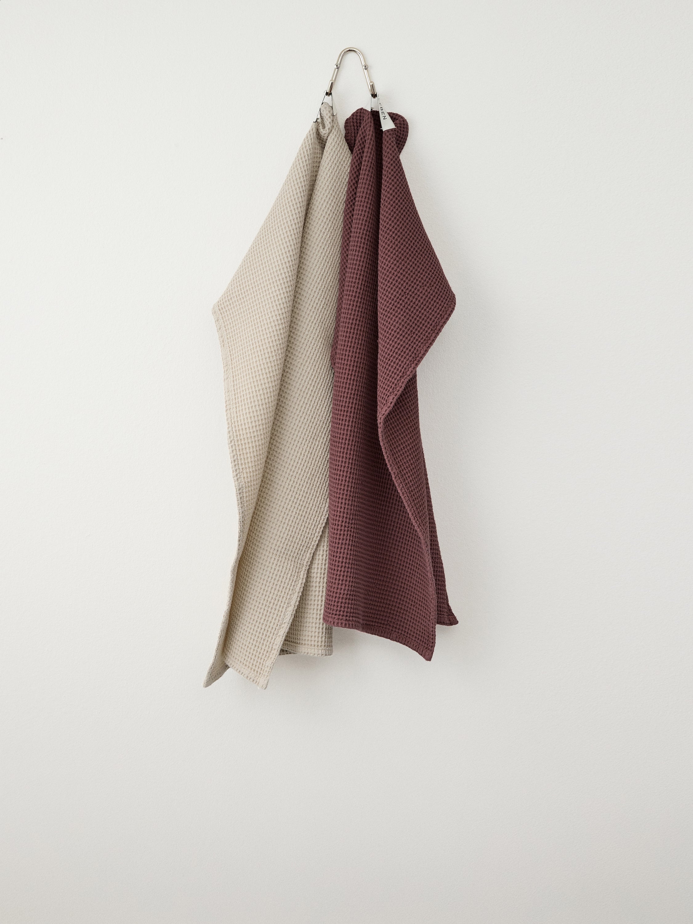 Stilleben Tea Towel Waffle Kitchen Towel Rusty Brown